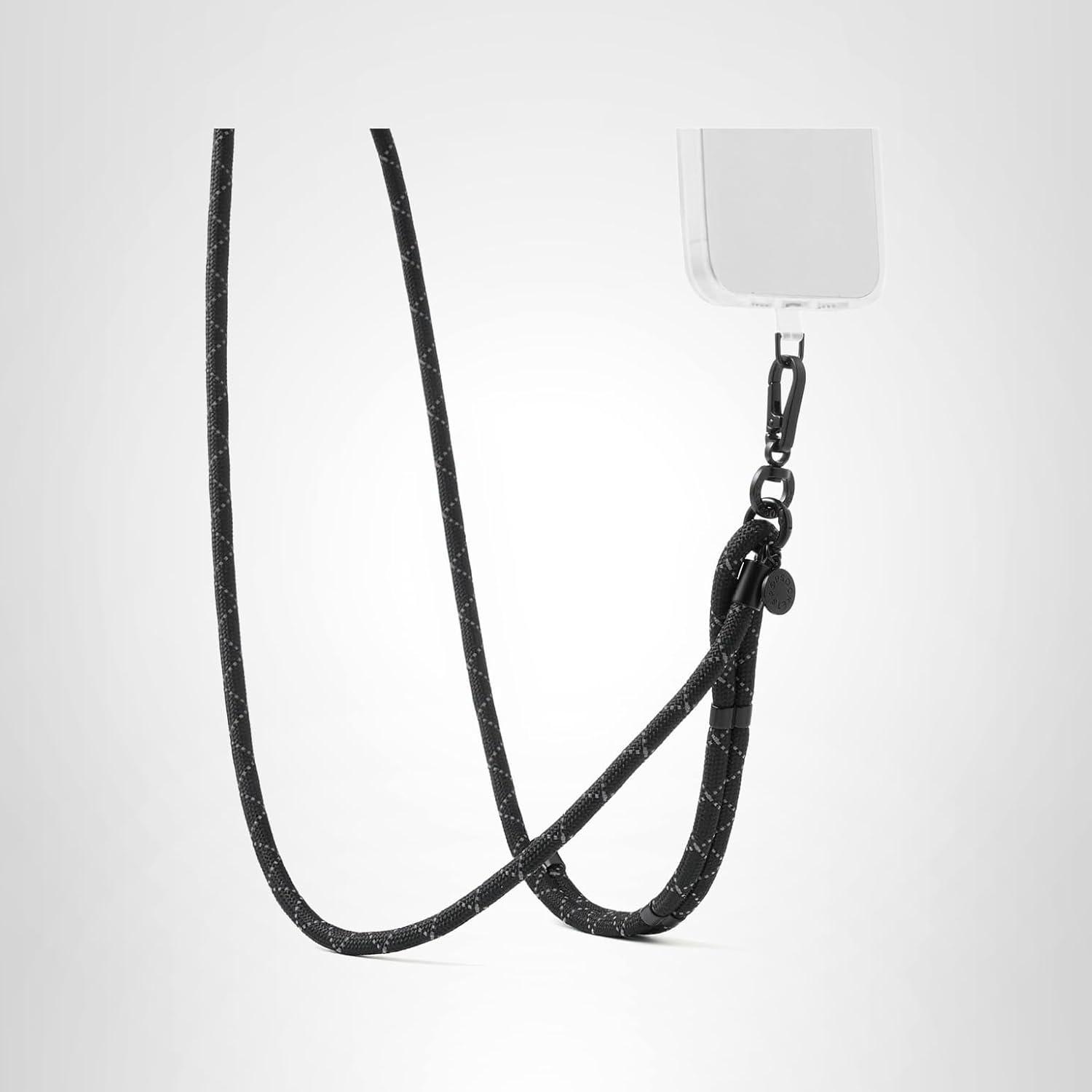 imagePopSockets Phone Lanyard Phone Holder Crossbody Device Strap King Cobra CobaltBlack