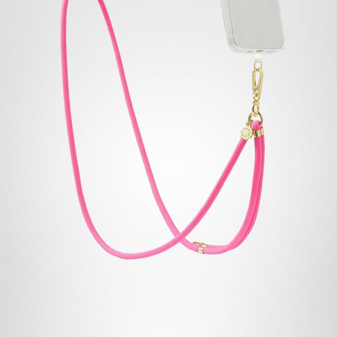 imagePopSockets Phone Lanyard Phone Holder Crossbody Device Strap King Cobra CobaltBoca Pink