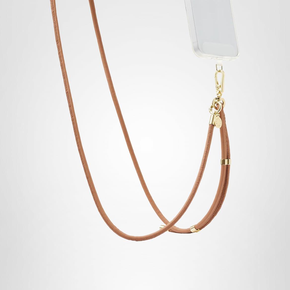 imagePopSockets Phone Lanyard Phone Holder Crossbody Device Strap King Cobra CobaltCognac