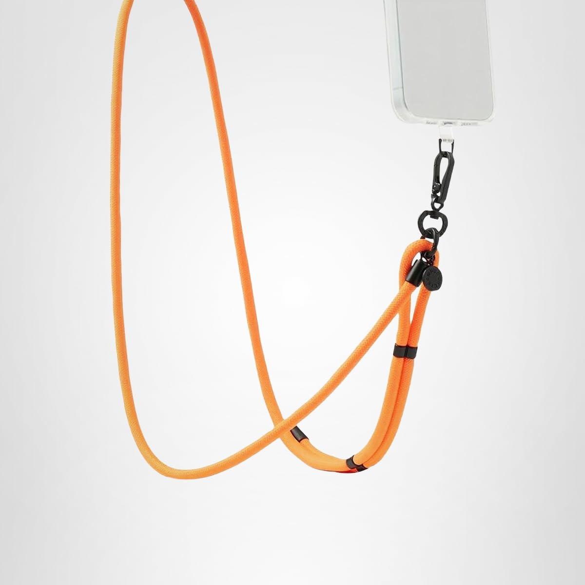 imagePopSockets Phone Lanyard Phone Holder Crossbody Device Strap King Cobra CobaltSafety Orange