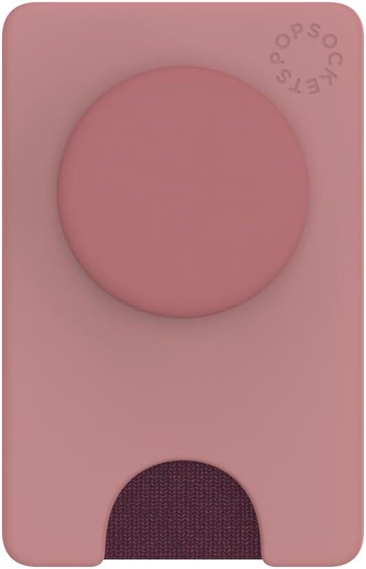 imagePopSockets Phone Wallet with Expanding Grip and Adapter Ring for MagSafe Phone Card Holder Wireless Charging Compatible Wallet Compatible with MagSafe FatigueClay