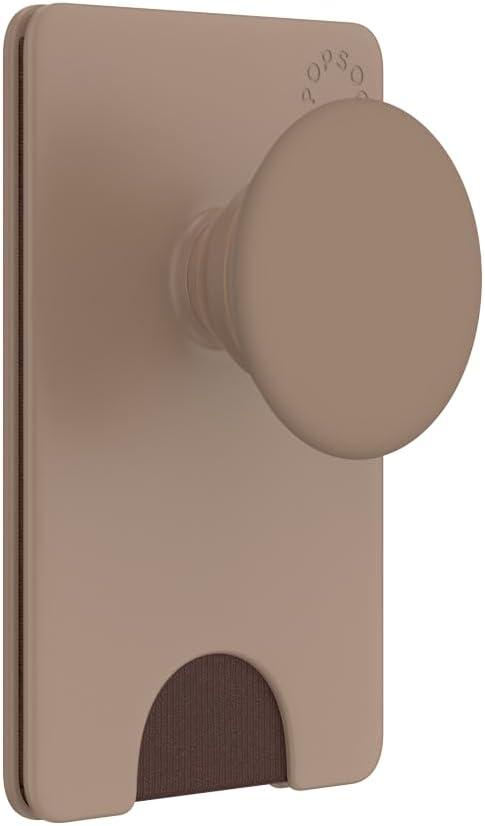 imagePopSockets Phone Wallet with Expanding Grip and Adapter Ring for MagSafe Phone Card Holder Wireless Charging Compatible Wallet Compatible with MagSafe FatigueLatte