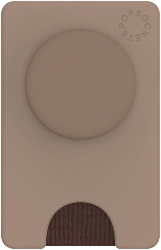 imagePopSockets Phone Wallet with Expanding Grip and Adapter Ring for MagSafe Phone Card Holder Wireless Charging Compatible Wallet Compatible with MagSafe FatigueLatte