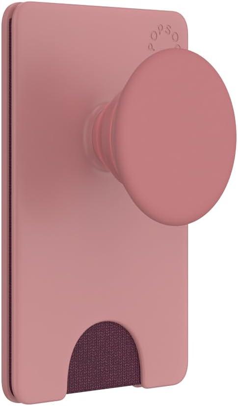 imagePopSockets Phone Wallet with Expanding Grip and Adapter Ring for MagSafe Phone Card Holder Wireless Charging Compatible Wallet Compatible with MagSafe FatigueClay