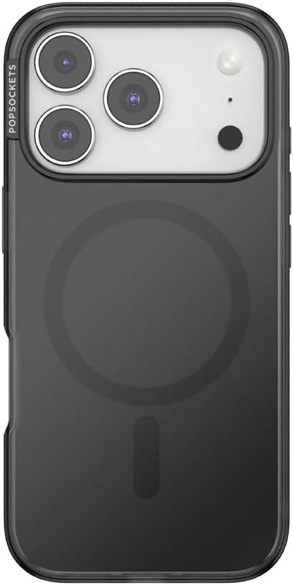 imagePopSockets iPhone 15 Pro Max Case Compatible with MagSafe Phone Case for iPhone 15 Pro Max Wireless Charging Compatible Case Only TurquoiseBlack Transluscent