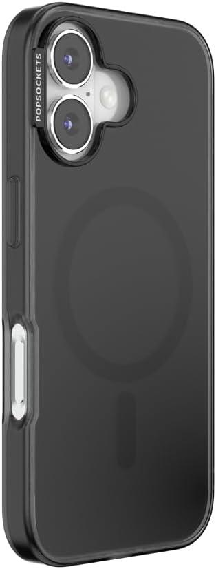 imagePopSockets iPhone 15 Pro Max Case Compatible with MagSafe Phone Case for iPhone 15 Pro Max Wireless Charging Compatible Case Only TurquoiseBlack Transluscent