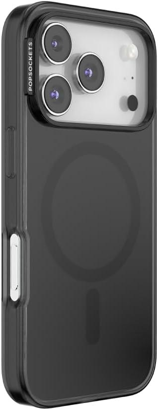 imagePopSockets iPhone 15 Pro Max Case Compatible with MagSafe Phone Case for iPhone 15 Pro Max Wireless Charging Compatible Case Only TurquoiseBlack Transluscent