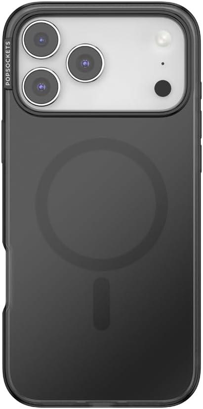 imagePopSockets iPhone 15 Pro Max Case Compatible with MagSafe Phone Case for iPhone 15 Pro Max Wireless Charging Compatible Case Only TurquoiseBlack Transluscent