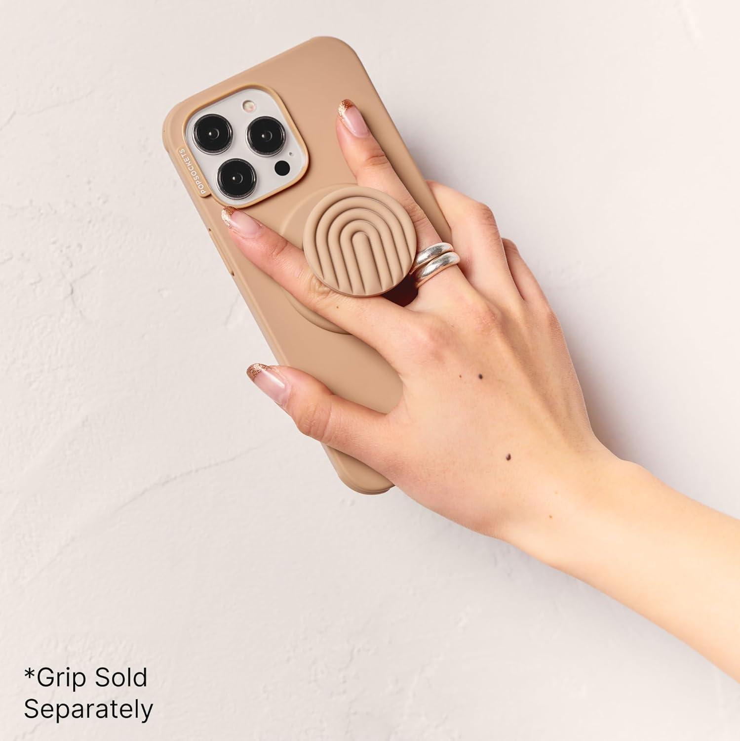 imagePopSockets iPhone 15 Pro Max Case Compatible with MagSafe Phone Case for iPhone 15 Pro Max Wireless Charging Compatible Case Only TurquoiseLatte