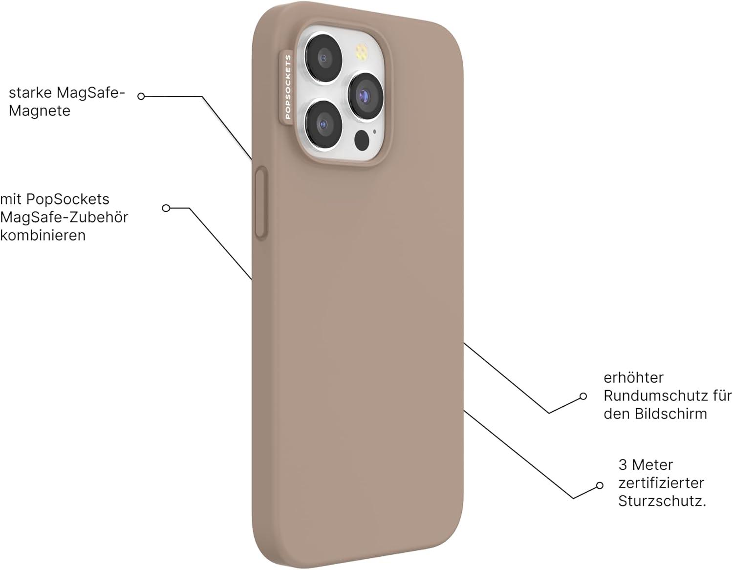 imagePopSockets iPhone 15 Pro Max Case Compatible with MagSafe Phone Case for iPhone 15 Pro Max Wireless Charging Compatible Case Only TurquoiseLatte