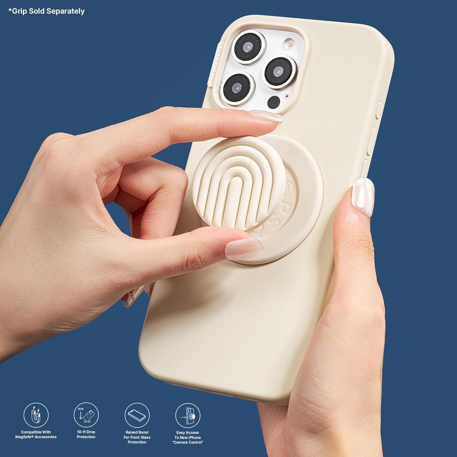 imagePopSockets iPhone 15 Pro Max Case Compatible with MagSafe Phone Case for iPhone 15 Pro Max Wireless Charging Compatible Case Only TurquoiseMist