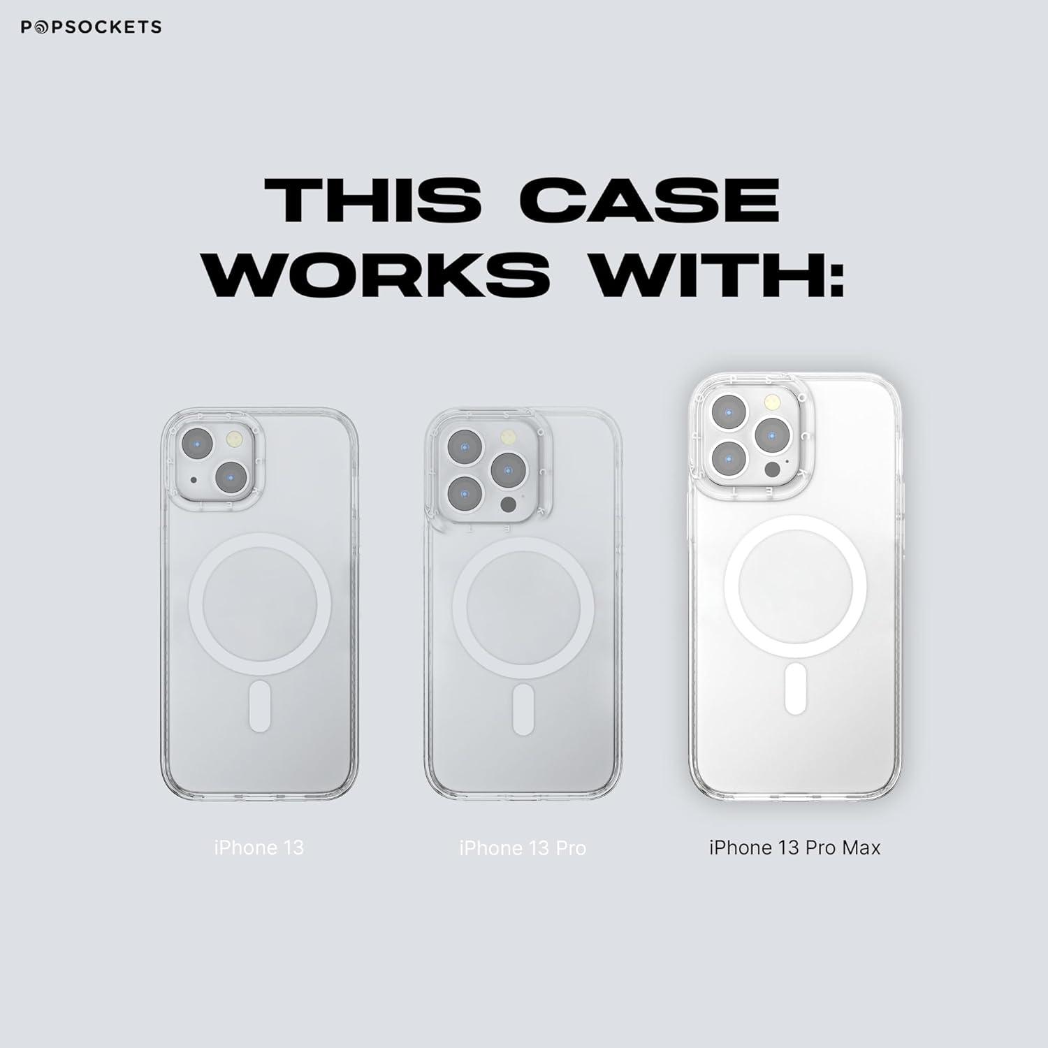 imagePopSockets iPhone 15 Pro Max Case Compatible with MagSafe Phone Case for iPhone 15 Pro Max Wireless Charging Compatible Case Only TurquoiseMist