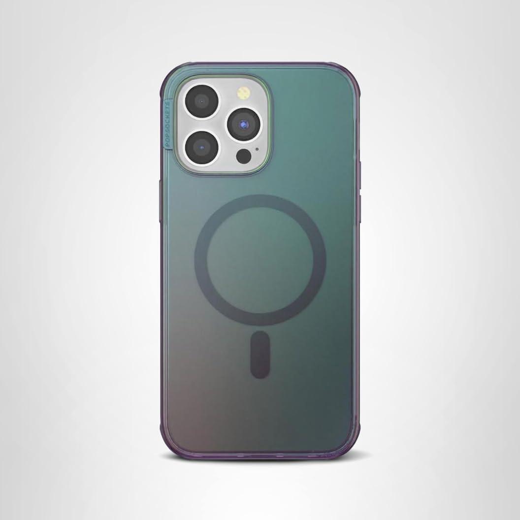 imagePopSockets iPhone 15 Pro Max Case Compatible with MagSafe Phone Case for iPhone 15 Pro Max Wireless Charging Compatible Case Only TurquoiseNightshade