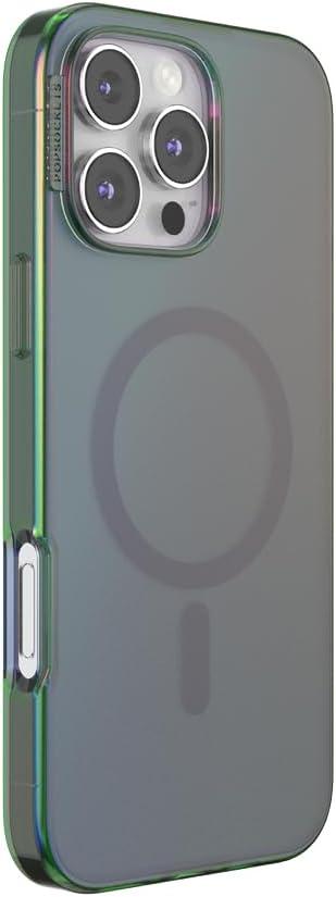 imagePopSockets iPhone 15 Pro Max Case Compatible with MagSafe Phone Case for iPhone 15 Pro Max Wireless Charging Compatible Case Only TurquoiseNightshade