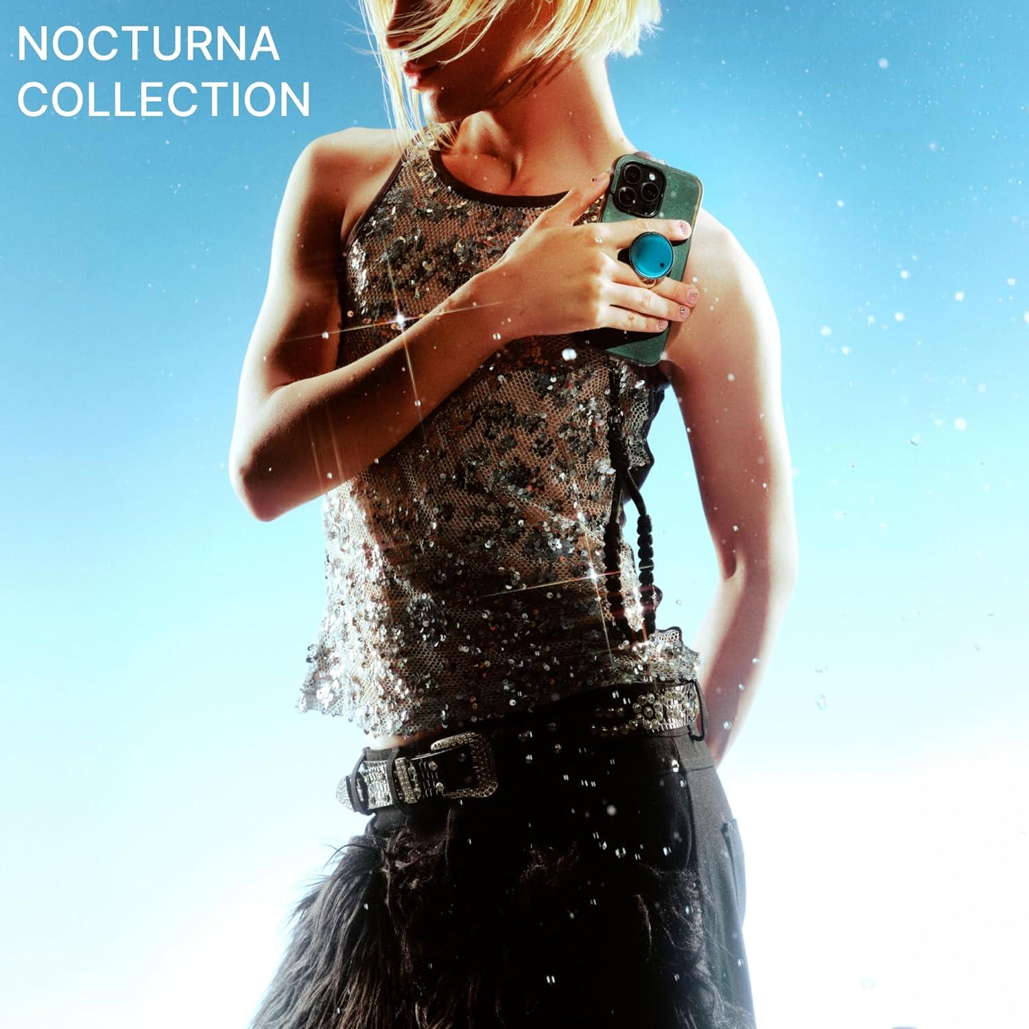 imagePopSockets iPhone 15 Pro Max Case Compatible with MagSafe Phone Case for iPhone 15 Pro Max Wireless Charging Compatible Case Only TurquoiseNightshade