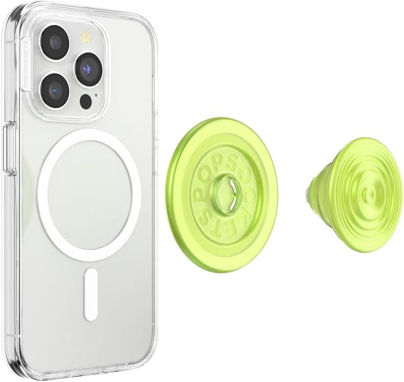 imageTitle PopSockets Phone Grip for MagSafe with Kickstand Magnetic Stand Swappable Top Secure Hold for iPhone MagSafe Cases Phone amp Tablet Grip Ripple Iridescent AbsintheAbsinthe