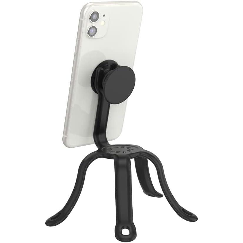 imagePopSockets Flexible Phone Mount amp Stand Phone Tripod Mount Universal Device Stand Into The Woods Chartreuly GITDBlack