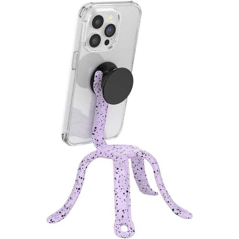 imagePopSockets Flexible Phone Mount amp Stand Phone Tripod Mount Universal Device Stand Into The Woods Chartreuly GITDSugar Plum Speckles