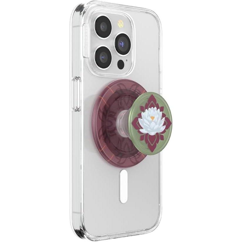 imagePopSockets Phone Grip for MagSafe with Kickstand Magnetic Stand Swappable Top Secure Hold for iPhone MagSafe Cases Phone amp Tablet Grip Welcome to The White LotusWelcome to the White Lotus