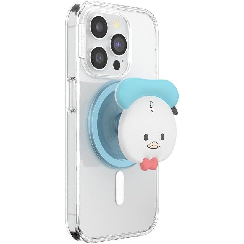 imagePopSockets Phone Grip for MagSafe with Kickstand Magnetic Stand Swappable Top Secure Hold for iPhone MagSafe Cases Phone amp Tablet Grip Disney  Enamel Tonal Flower MickeyKawaii Donald