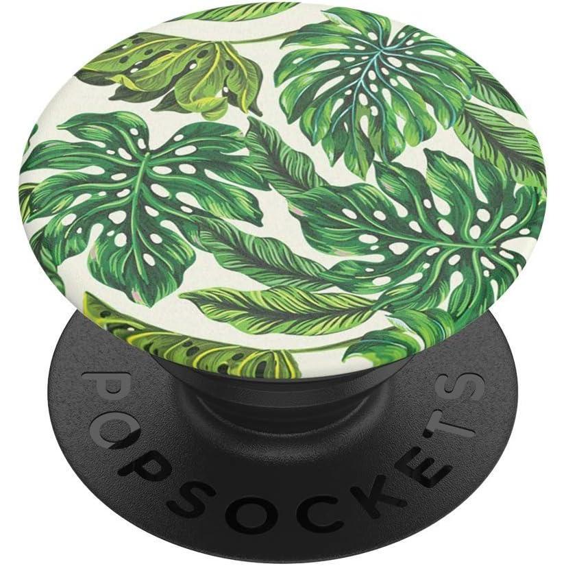 imagePopSockets Phone Grip with Expanding Kickstand Adhesive Grip Monstera DeliciosaMonstera