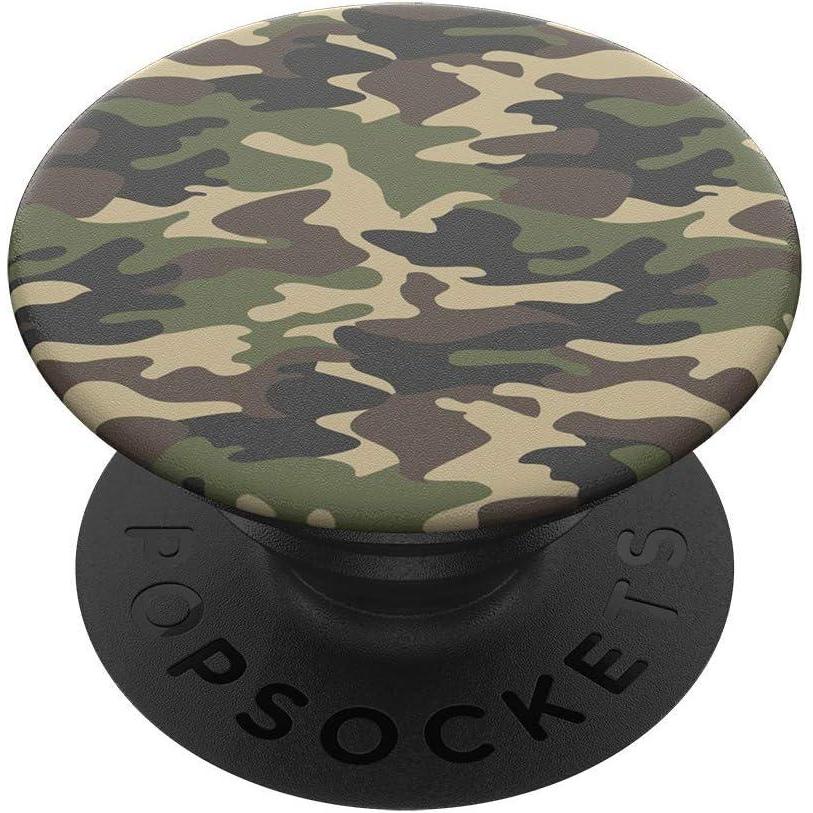 imagePopSockets Phone Grip with Expanding Kickstand Adhesive Grip  Monstera DeliciosaWoodland Camo