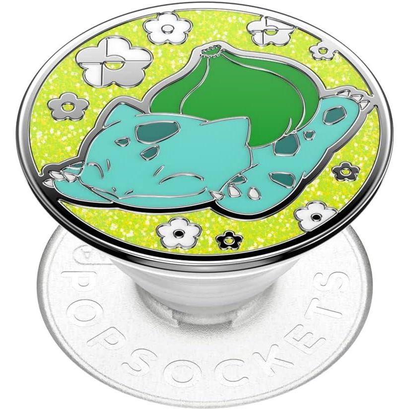 imagePopSockets Phone Grip with Expanding Kickstand Adhesive Grip Enamel Pokemon Bulbasaur NapBulbasaur Nap