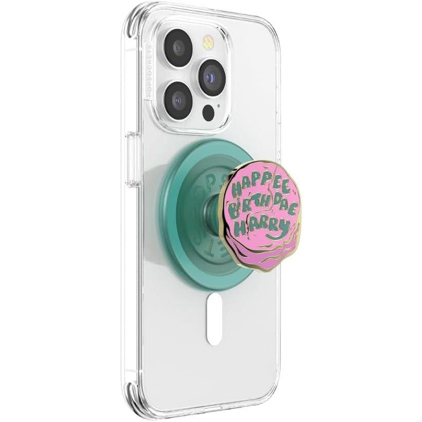 imagePopSockets Phone Grip with Expanding Kickstand Adhesive Grip Harry Potter Slytherin Floral CrestEnamel Birthday