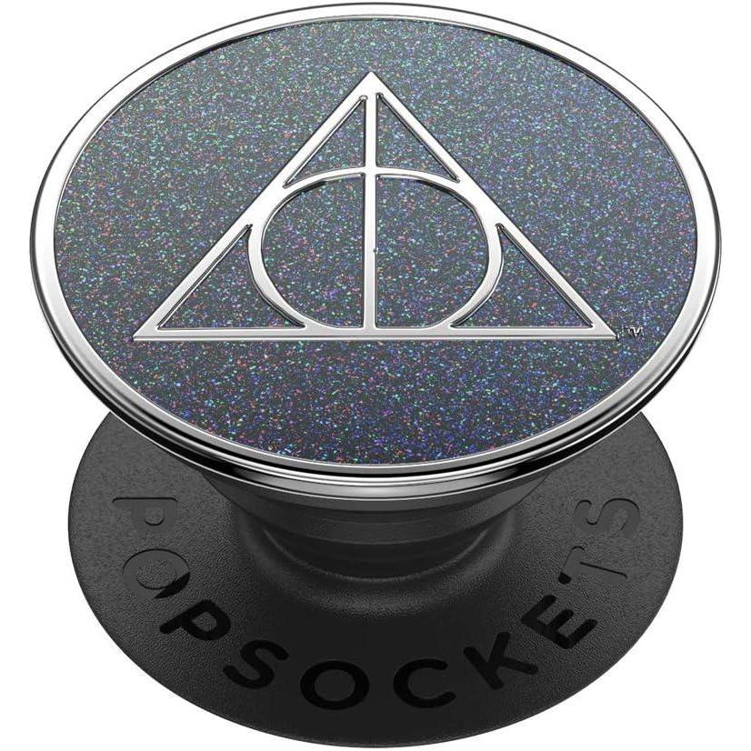 imagePopSockets Phone Grip with Expanding Kickstand Adhesive Grip Harry Potter Slytherin Floral CrestHallows Glitter