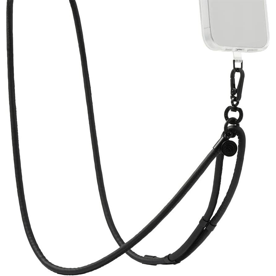 imagePopSockets Phone Lanyard Phone Holder Crossbody Device Strap King Cobra CobaltBlack1pk