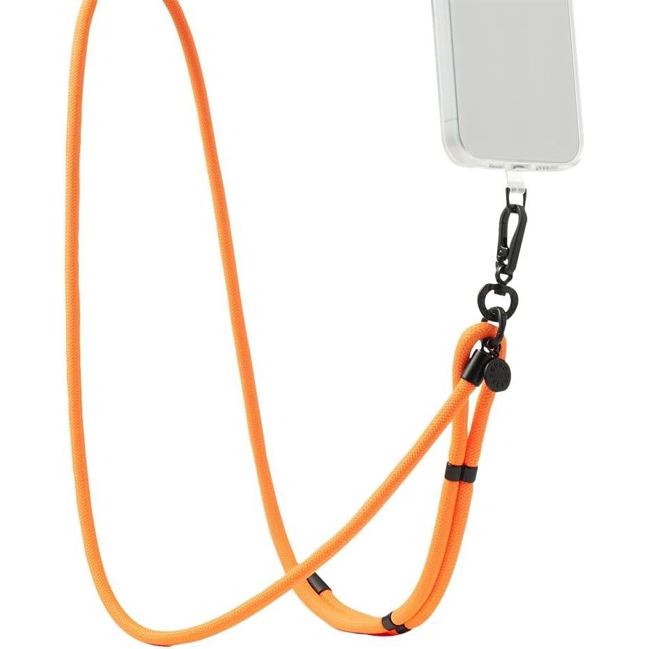imagePopSockets Phone Lanyard Phone Holder Crossbody Device Strap King Cobra CobaltSafety Orange