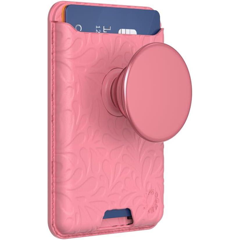 imagePopSockets Softgoods Phone Wallet and Adapter Ring for MagSafe Phone Card Holder Wireless Charging Compatible Wallet Compatible with MagSafe EucalyptusPutty Tooled