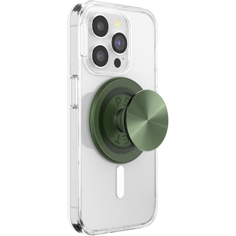imagePopSockets Translucent Phone Grip with Expanding Kickstand PopSockets for Phone Adhesive Grip Translucent PopGrip Into The Woods  Molded Flower Fresh PineRadial Olive