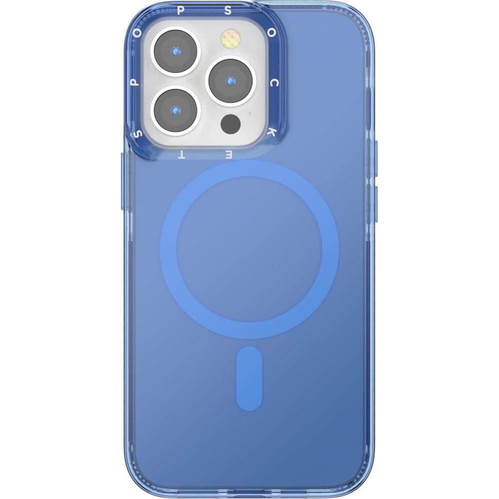 imagePopSockets iPhone 15 Pro Max Case Compatible with MagSafe Phone Case for iPhone 15 Pro Max Wireless Charging Compatible Case Only  TurquoiseVermeer Blue