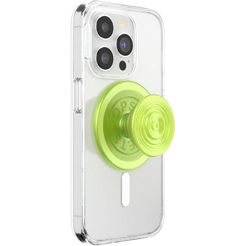 imageTitle PopSockets Phone Grip for MagSafe with Kickstand Magnetic Stand Swappable Top Secure Hold for iPhone MagSafe Cases Phone amp Tablet Grip  Ripple Iridescent AbsintheAbsinthe