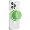 imageTitle PopSockets Phone Grip for MagSafe with Kickstand Magnetic Stand Swappable Top Secure Hold for iPhone MagSafe Cases Phone amp Tablet Grip  Ripple Iridescent AbsintheMatcha Curves