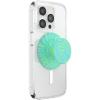 imageTitle PopSockets Phone Grip for MagSafe with Kickstand Magnetic Stand Swappable Top Secure Hold for iPhone MagSafe Cases Phone amp Tablet Grip  Ripple Iridescent AbsintheSwirl Lime
