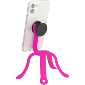PopSockets Flexible Phone Mount & Stand, Phone Tripod Mount, Universal Device Stand, Into The Woods – Chartreuly GITD(Pinky)