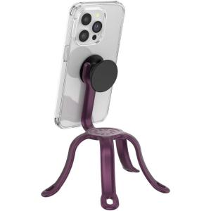 PopSockets Flexible Phone Mount & Stand, Phone Tripod Mount, Universal Device Stand, Into The Woods – Chartreuly GITD(Red Wine)