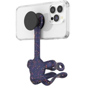 PopSockets Flexible Phone Mount & Stand, Phone Tripod Mount, Universal Device Stand, Into The Woods – Chartreuly GITD(Sunburst Flower)