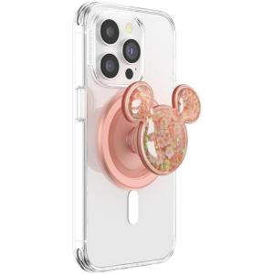 PopSockets Phone Grip for MagSafe with Kickstand, Magnetic Stand, Swappable Top, Secure Hold for iPhone MagSafe Cases, Phone & Tablet Grip, Disney – Enamel Tonal Flower Mickey(Mickey Tidepool)