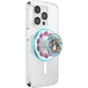 PopSockets Phone Grip for MagSafe with Kickstand, Magnetic Stand, Swappable Top, Secure Hold for iPhone MagSafe Cases, Phone & Tablet Grip, Disney – Enamel Tonal Flower Mickey(Ocean Sisters)
