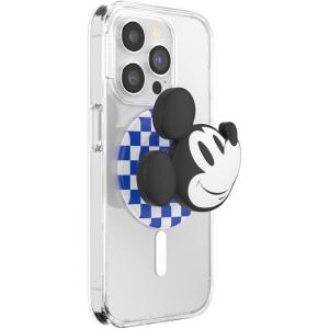 PopSockets Phone Grip for MagSafe with Kickstand, Magnetic Stand, Swappable Top, Secure Hold for iPhone MagSafe Cases, Phone & Tablet Grip, Disney – Enamel Tonal Flower Mickey(Classic Mickey)