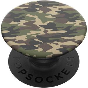 PopSockets Phone Grip with Expanding Kickstand, Adhesive Grip – Monstera Deliciosa(Woodland Camo)