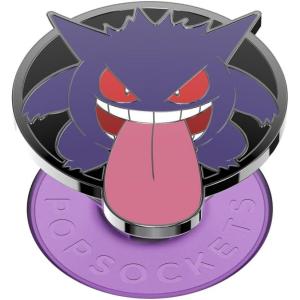 PopSockets Phone Grip with Expanding Kickstand, Adhesive Grip, Enamel, Pokemon – Bulbasaur Nap(Gengar Night)