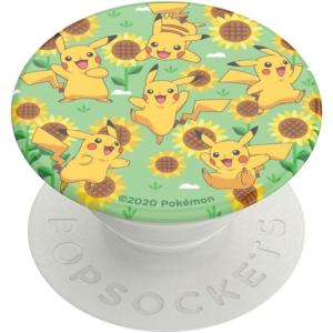 PopSockets Phone Grip with Expanding Kickstand, Adhesive Grip, Enamel, Pokemon – Bulbasaur Nap(Pikachu Pattern)