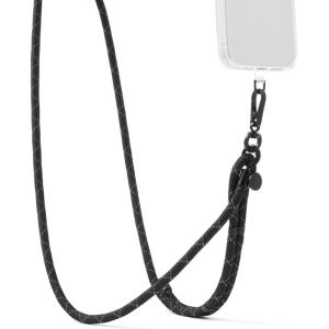 PopSockets Phone Lanyard, Phone Holder, Crossbody Device Strap – King Cobra Cobalt(Black)