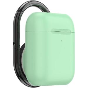 PopSockets PopGrip AirPods Pro Holder + PopChain 1: Swappable Grip and AirPods Holder for Phones and Tablets – Gunmetal Mint