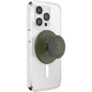 PopSockets Translucent Phone Grip with Expanding Kickstand, PopSockets for Phone, Adhesive Grip, Translucent PopGrip, Into The Woods – Molded Flower Fresh Pine(Fluted Fatigue)