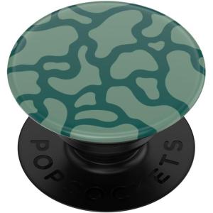 PopSockets Translucent Phone Grip with Expanding Kickstand, PopSockets for Phone, Adhesive Grip, Translucent PopGrip, Into The Woods – Molded Flower Fresh Pine(Camo Flow)